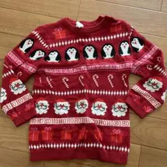 クリスマス ペンギン サンタ ニット　セーター90〜95