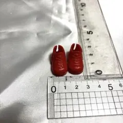 ミニチュア ドール用 シューズ レッド 1ペアのサムネイル