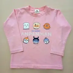 アンパンマン 長袖Tシャツ ピンク100cm