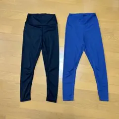 ヨガ　ハイウエスト　ストレッチレギンス　2色セット　Mサイズ