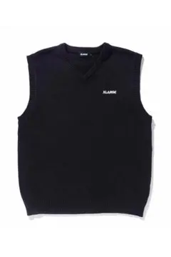XLARGE ブラック Vネックベスト Lサイズ