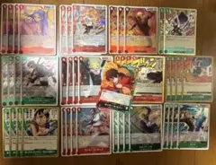 赤緑ルフィ　構築済みデッキ　パーツ　ドンカード付き スタンダード対応】〔構築済みデッキ〕 赤緑ルフィ&エース | デッキ
