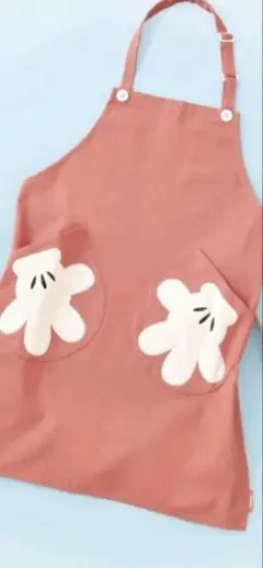 ミッキーマウス　エプロン　保育士 幼稚園教諭