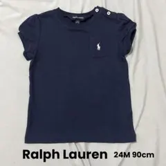 美品【Ralph Lauren】半袖 Tシャツ24M（90cm）ネイビー 紺色