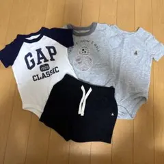 baby gap 60サイズ 半袖 ボディスーツ＆パンツ4点セット