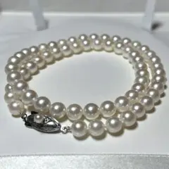 25970✨タサキ 照り強 本真珠 あこや真珠 ベビーパール ネックレス SV