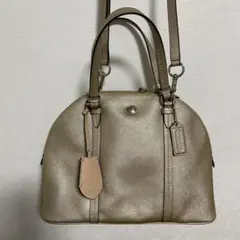 【COACH美品】ハンドバッグ ショルダー２ウェイ シャンパンカラー