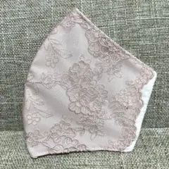 ★(new)ハンドメイド.マスクカバー(チュールレース✨)裏地→国産さらし薄地