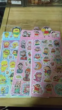 も*君様 キラキララメシール クレヨンしんちゃん ラブブ アップセットダック 3