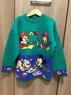 ミッキーミニードナルド長袖ニット　130〜140cm程度