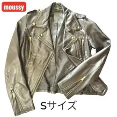 moussy ダブルライダースジャケット Sサイズ 黒 金ボタン 安室ちゃんのサムネイル