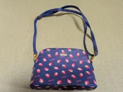 Swimmer いちご柄 ショルダーバッグ ネイビー