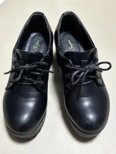 Sugar Sugar レースアップシューズ 厚底 ブラック Ｌ