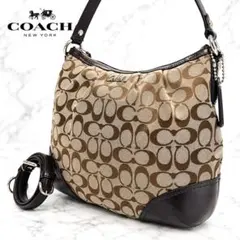 美品 COACH シグネチャー 2WAY ショルダーバッグ Y2Kワンショルダー