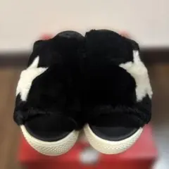 CONVERSE ファーサンダル スター ブラック ホワイトのサムネイル