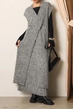 極美品 メゾンドドルチェ maison de Dolce ツイードワンピース F 