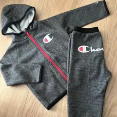 Champion フード付きトレーナー・パーカー 95cm グレー　上下セット