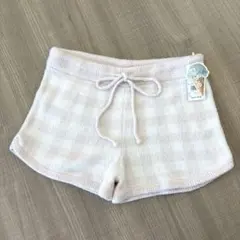 タグ付き未使用✨️gelato pique ピンクチェック ショートパンツ F