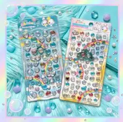 ❤️ぷくぷくあわわちゃん❤️ プチドロップステッカー 2枚セット