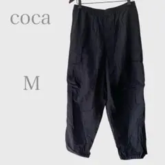 コカ　撥水加工イージーパンツ　ワークパンツ　ブラック　Ｍ　ウエストゴム