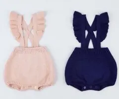 だるま型 フリルニットロンパース♪