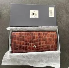 未使用 COCCO FIORE エナメル クロコ型押し 長財布 箱付きのサムネイル