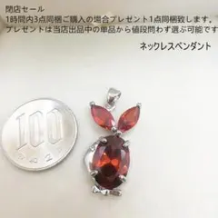 bj3519魚モチーフシミュレーションガーネットネックレスペンダント大振り個性