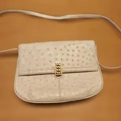 本革オーストリッチ2Wayショルダーバッグ