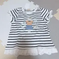 petit main ビーチモチーフ半袖Tシャツ 100cm