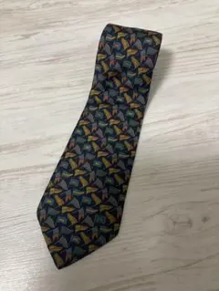 dunhill ダンヒル ネクタイ ネイビー系　シルク ブランド