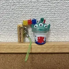 ①えいりあんかき氷　トイストーリー　リトルグリーンメン  ストラップ　ディズニー