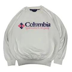 80s-90s/Columbia/リバースウィーブ/ロゴスウェットトレーナー/白のサムネイル