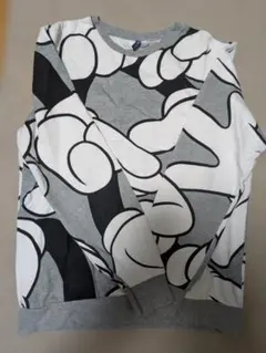 k*o様 ディズニー ミッキーマウス 手柄 トレーナー グレー メンズ レディー