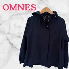 【OMNES 】フード付きジャケット ネイビー　シンプル　合わせやすい