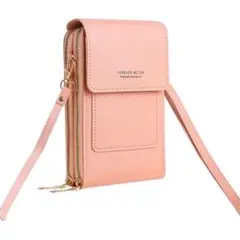 スマホショルダーバッグ タッチ操作対応 スマホポシェット 多機能 スマホポーチ