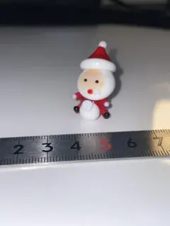 ガラス細工 ミニチュア サンタクロース 置物 ベネチアンガラス 2 クリスマス