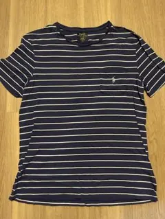 POLO ネイビー/ホワイトストライプ Tシャツ