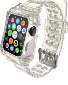 unifissアップルウォッチケースバンドクリアAppleWatch一体型全面保