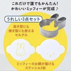 ミッフィー カフェレシピ セルクル&ステンシルつき クッキー型のサムネイル