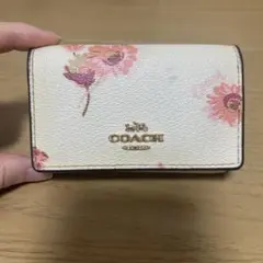 COACH 花柄 キーケース