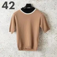 新品 MARNI LOGO刺繍 半袖 ニット・セーター 42のサムネイル