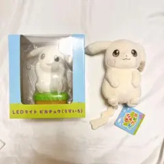 LEDライト スクエアポーチ ピカチュウ うすいろ マスコット ぽこあ