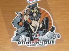 セクシーポリス 狼 黒 FOORIDER ステッカー B-SIDE LABEL