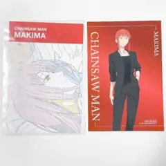 チェンソーマン　原画ポストカード　特典イラストカード　ブラックコーデ　マキマ
