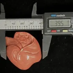 達磨彫刻 珊瑚 ルース 26.5g 39.5mm - メルカリ
