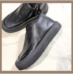 ✱再値下げ！✱モード系 厚底 サイドジップショートブーツ サイズ【27.0cm】のサムネイル