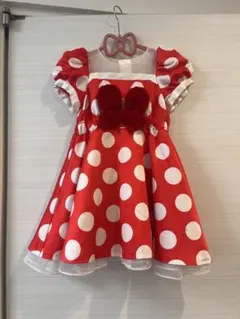【ディズニードレス】ミニーマウス風ミニドレス