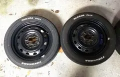中古14インチ タイヤホイールセット　YOKOHAMA PARADA PA03のサムネイル
