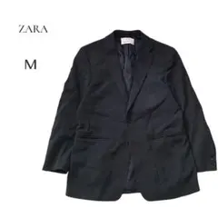【ザラ】ZARA テーラードジャケット ネイビー Mサイズ　メンズ