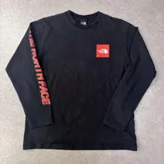 ノースフェイス スクエアロゴロングスリーブT North Face ブラック　L